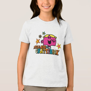 Fräulein Plaudertasche & Farbige Sterne Tri-Blend Shirt