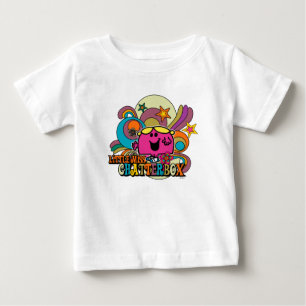Fräulein Plaudertasche & Farbige Wirbel Baby T-shirt