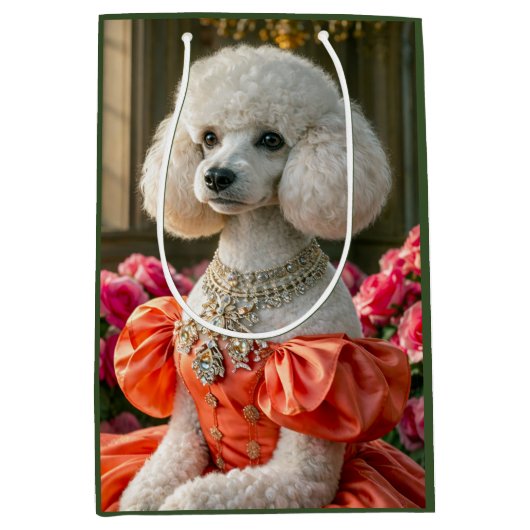 Fräulein Poodle Mittlere Geschenktüte (Vorderseite)