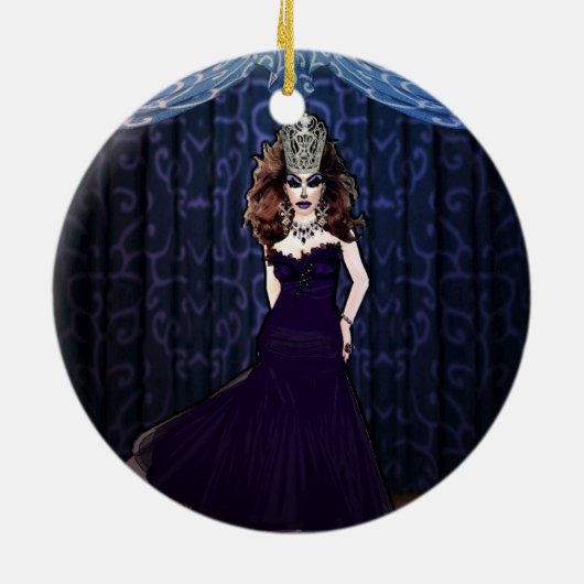 Fräulein Priscilla Velvet Ornament (Hinten)