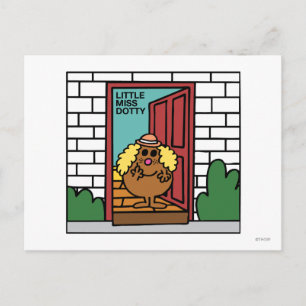 Fräulein Punkti Offene Tür Postkarte