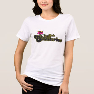 Fräulein Quasselstrippe Dunkelgrüne Schrift Tri-Blend Shirt