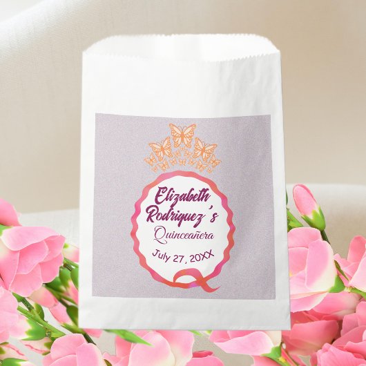Fräulein Quince Schmetterlinge Tiara Krone Squiggl Geschenktütchen