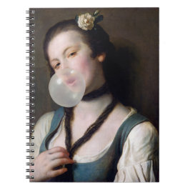 Fräulein Sassy bläst Bubble Gum Notizblock