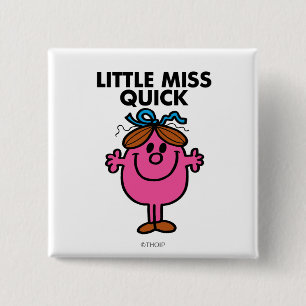 Fräulein Schnell Schwarze Schrift Button