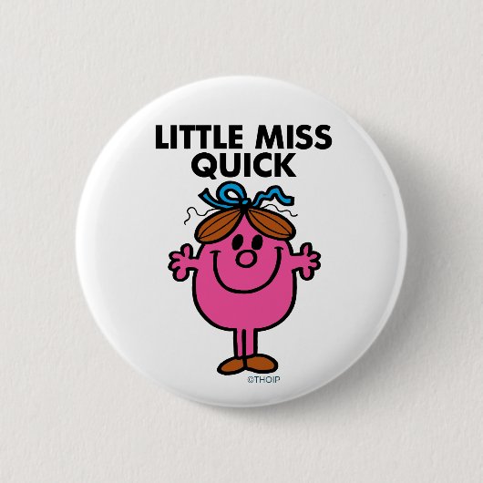 Fräulein Schnell | Schwarze Schrift Button (Vorderseite)