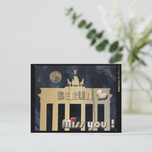 Fräulein Sie Berlin Postkarte (Stehend Vorderseite)