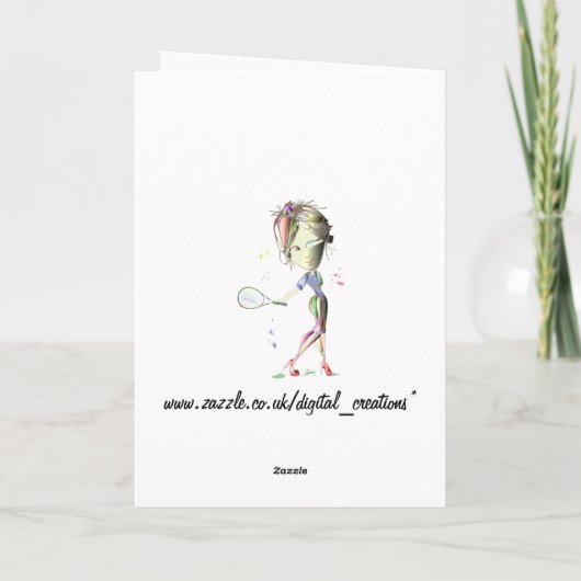 Fräulein-Sitz Mädchen spielt Karte (Rückseite)