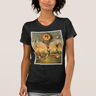 Fräulein Stena Flying Trapese Vintage Zirkusposter T-Shirt