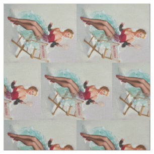 Fräulein Sylvania Pin-Up Mädchen Stoff