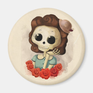 Fräulein Tod und Rosen Magnet