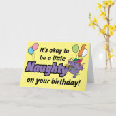 Fräulein Ungezogen | Geburtstag Karte (Gelbe Blume)
