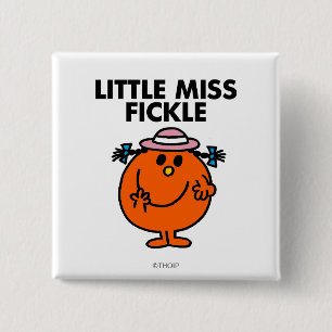 Fräulein Wankelmut Schwarze Schrift Button