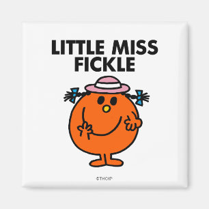 Fräulein Wankelmut Schwarze Schrift Magnet
