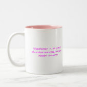 Fräulein Wisenheimer Definition Mug - ROSA Zweifarbige Tasse (Links)