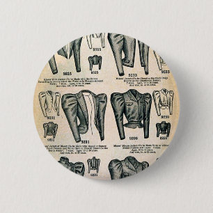 Fräuleins Fahrrad-Jacken - Vintage-Werbung von 189 Button
