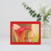 Fräuleinyou Calla-Lilien-Postkarte Postkarte (Stehend Vorderseite)