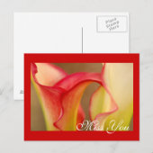 Fräuleinyou Calla-Lilien-Postkarte Postkarte (Vorne/Hinten)