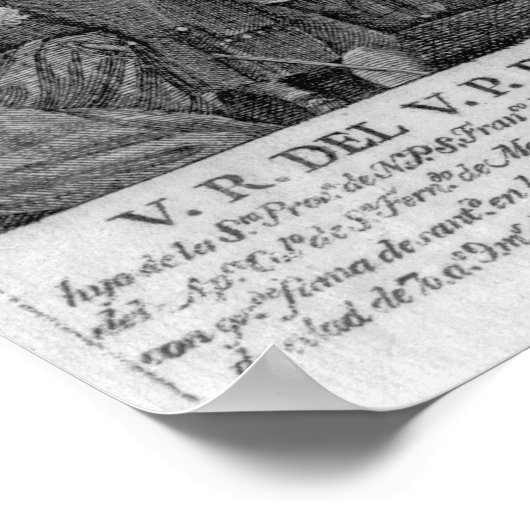 Fray Junipero Serra Poster (Ecke)