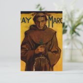 “Fray Marcos” Western Art by Gerald Cassidy Dankeskarte (Stehend Vorderseite)