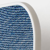 Frayed Blue Denim Pickleball Schläger (Linke Seite)