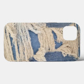 Frayed Blue Jean Fabric Case-Mate iPhone Hülle (Rückseite (Horizontal))