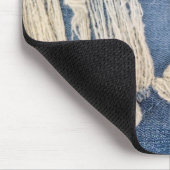 Frayed Blue Jean Fabric Mousepad (Ecke)