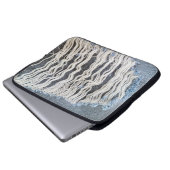 Frayed Blue Jean Hole Laptopschutzhülle (Vorne Knopf)