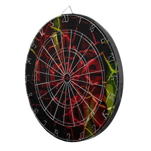 Frayed Edges, Starkes Herz: Unzerbrechliche Liebe Dartscheibe (Vorderseite rechts)