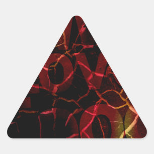 Frayed Edges, Starkes Herz: Unzerbrechliche Liebe Dreieckiger Aufkleber