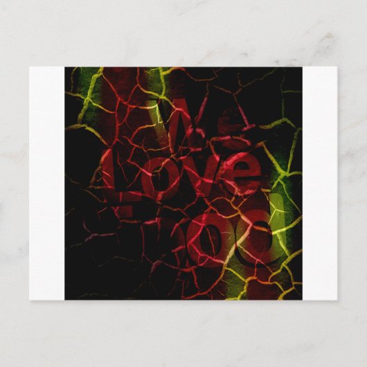 Frayed Edges, Starkes Herz: Unzerbrechliche Liebe Postkarte (Vorderseite)