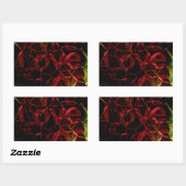 Frayed Edges, Starkes Herz: Unzerbrechliche Liebe Rechteckiger Aufkleber (Blatt)