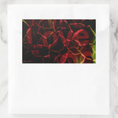 Frayed Edges, Starkes Herz: Unzerbrechliche Liebe Rechteckiger Aufkleber (Tasche)