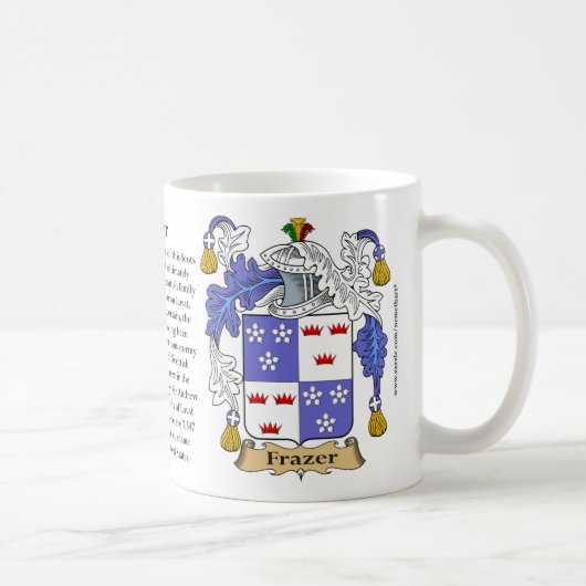 Frazer, der Ursprung, die Bedeutung und das Wappen Kaffeetasse (Rechts)