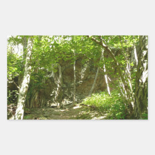 Frazier Discovery Trail bei Shenandoah Fotografie Rechteckiger Aufkleber