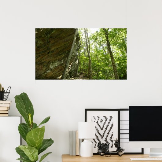 Frazier Rock Wall im Shenandoah-Nationalpark Poster (Heimbüro)