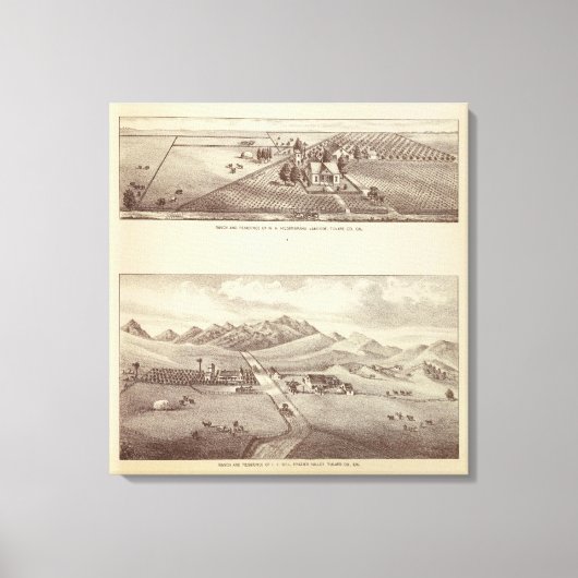 Frazier Valley, Seeuferranche Leinwanddruck (Vorderseite)