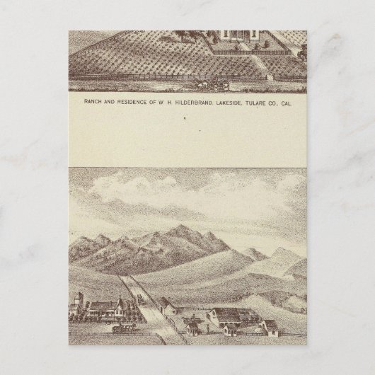 Frazier Valley, Seeuferranche Postkarte (Vorderseite)