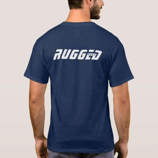 Frazy | Rugged Geek Crazy Typ T-Shirt (Rückseite)