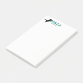 Frazz! Schwarze Katzen-Post-Itanmerkungen Post-it Klebezettel (angewinkelt)