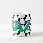 FRAZZ! Schwarze Katzen-Tasse Kaffeetasse (Mittel)