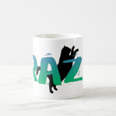 FRAZZ! Schwarze Katzen-Tasse Kaffeetasse (Mittel)