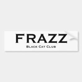 Frazz/schwarze Katzen-Verein-Autoaufkleber Autoaufkleber