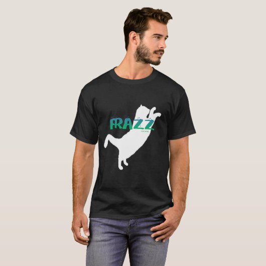 FRAZZ! Schwarze Katzen-Verein-T - Shirt (Vorne ganz)