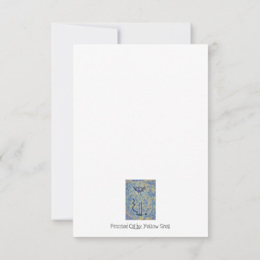 Frazzle Cat Dankeschön Karte (Rückseite)