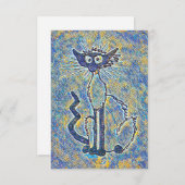 Frazzle Cat Notecard Dankeskarte (Vorne/Hinten)