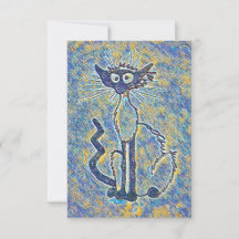Frazzle Cat Notecard