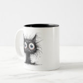 Frazzle Cat Zweifarbige Tasse (Vorderseite Links)
