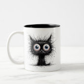 Frazzle Cat Zweifarbige Tasse (Links)