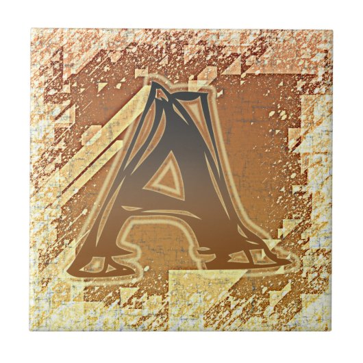 FRAZZLE MONOGRAMM A FLIESE (Vorderseite)